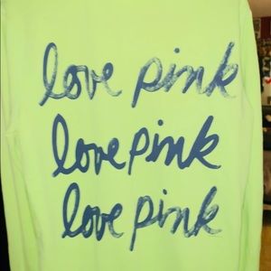 Electric neon yellow PINK hoodie
